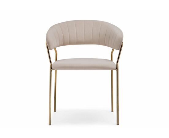 Стул Kamelia 1 beige / gold, изображение 2 | Интернет магазин мебели и декора LifeDekor