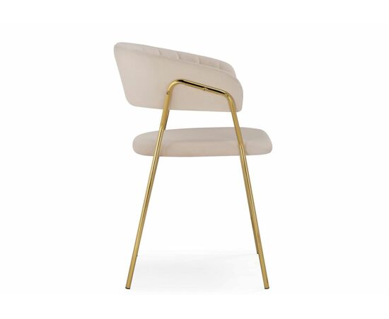 Стул Kamelia 1 beige / gold, изображение 3 | Интернет магазин мебели и декора LifeDekor
