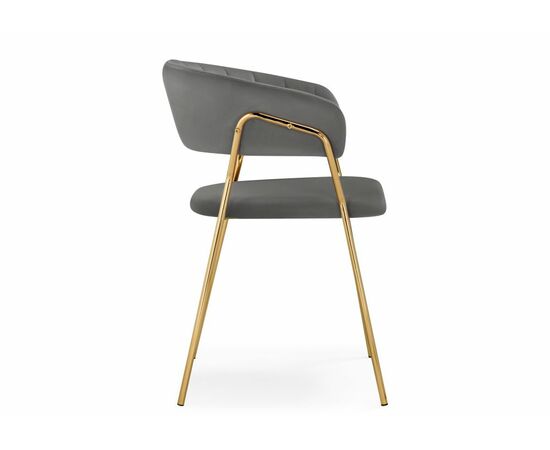 Стул Kamelia 1 dark gray / gold, изображение 3 | Интернет магазин мебели и декора LifeDekor