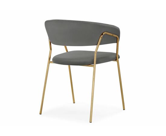 Стул Kamelia 1 dark gray / gold, изображение 4 | Интернет магазин мебели и декора LifeDekor