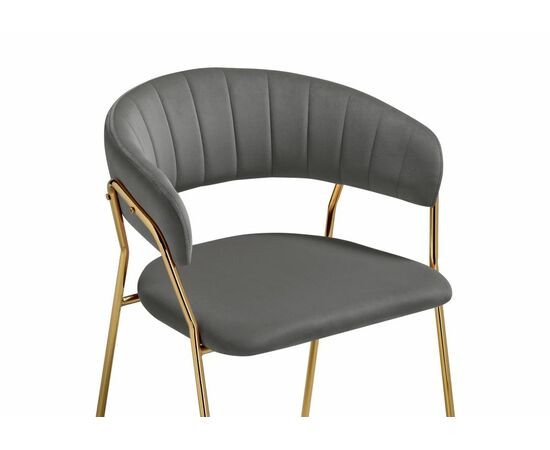 Стул Kamelia 1 dark gray / gold, изображение 5 | Интернет магазин мебели и декора LifeDekor