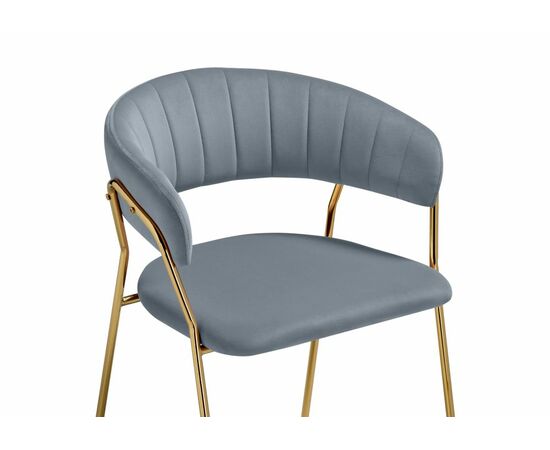 Стул Kamelia 1 gray / gold, изображение 5 | Интернет магазин мебели и декора LifeDekor