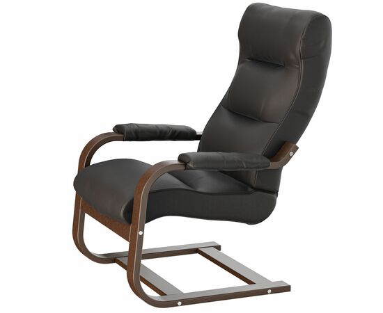 Кресло для отдыха Марго, экокожа Ева 1, каркас орех антик | Интернет магазин мебели и декора LifeDekor