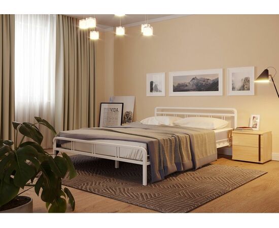 Кровать КМД 8 Леон 160 белая, изображение 5 | Интернет магазин мебели и декора LifeDekor