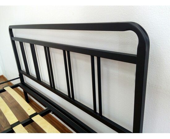 Кровать КМД 8 Леон 160 черная, изображение 3 | Интернет магазин мебели и декора LifeDekor