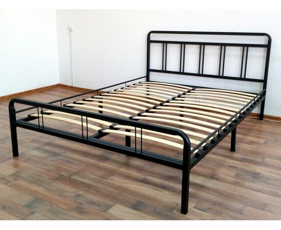 Кровать КМД 8 Леон 140 черная, изображение 2 | Интернет магазин мебели и декора LifeDekor