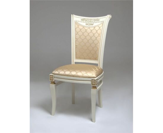 Стул Милорд №11 (1013+пат. золто/ткань№19-Андрис соты 160 беж) | Интернет магазин мебели и декора LifeDekor