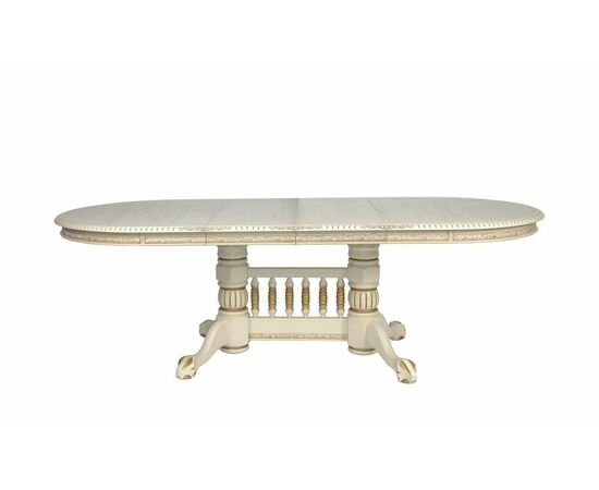 Стол обеденный овальный раздвижной Азия (1013+патина золото), изображение 2 | Интернет магазин мебели и декора LifeDekor