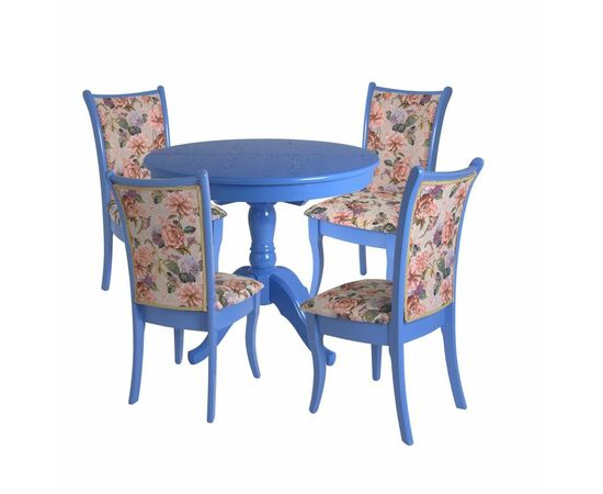 Стол Круглый обеденный (Лаванда/массив березы, Шпон), изображение 2 | Интернет магазин мебели и декора LifeDekor