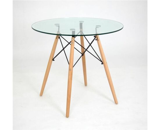 Стол круглый стеклянный 108-1-TD d-80G /Луи (СТЕКЛО) | Интернет магазин мебели и декора LifeDekor