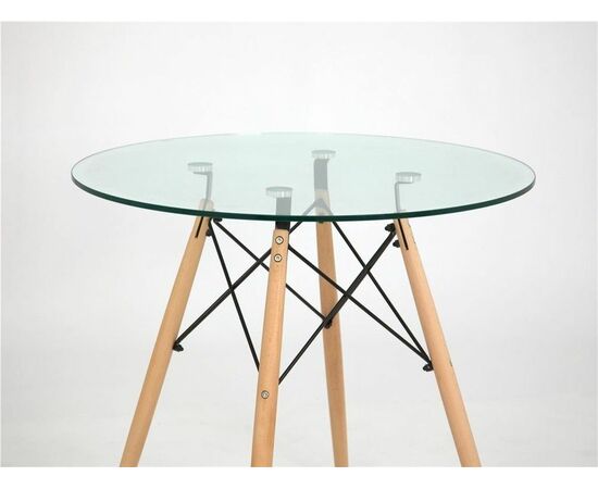Стол круглый стеклянный 108-1-TD d-80G /Луи (СТЕКЛО), изображение 2 | Интернет магазин мебели и декора LifeDekor
