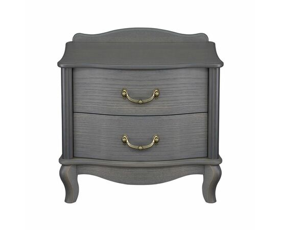 Прикроватная тумбочка Джульетта 2 ящика  (Серый ясень) Ls, изображение 2 | Интернет магазин мебели и декора LifeDekor