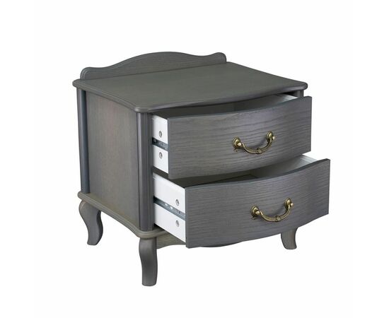 Прикроватная тумбочка Джульетта 2 ящика  (Серый ясень) Ls, изображение 3 | Интернет магазин мебели и декора LifeDekor
