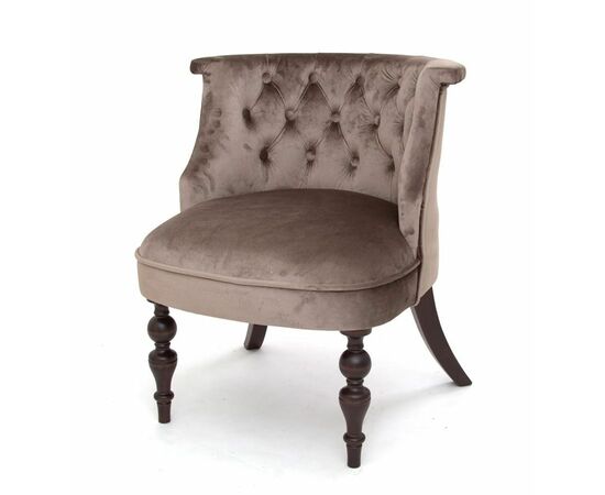 Кресло Бархат (темный тон / 15 - коричневый) | Интернет магазин мебели и декора LifeDekor