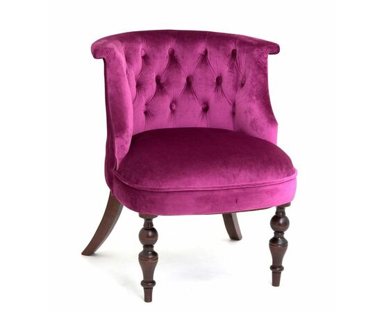 Кресло Бархат (темный тон / 26 - темно-розовый), изображение 3 | Интернет магазин мебели и декора LifeDekor