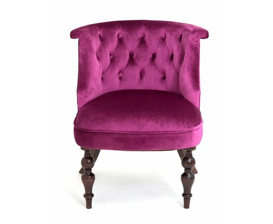 Кресло Бархат (темный тон / 26 - темно-розовый), изображение 4 | Интернет магазин мебели и декора LifeDekor