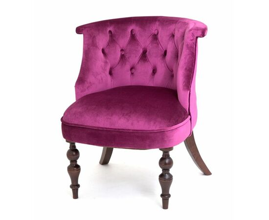 Кресло Бархат (темный тон / 26 - темно-розовый) | Интернет магазин мебели и декора LifeDekor