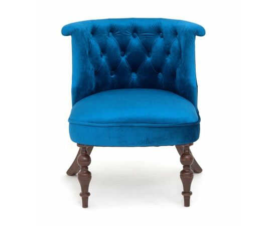 Кресло Бархат (темный тон / 34 - королевский синий), изображение 4 | Интернет магазин мебели и декора LifeDekor