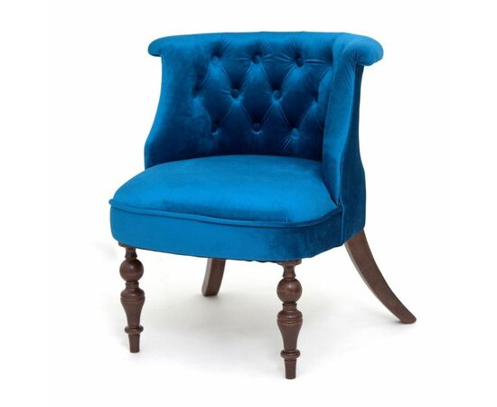 Кресло Бархат (темный тон / 34 - королевский синий) | Интернет магазин мебели и декора LifeDekor