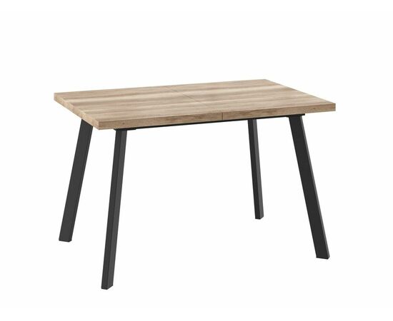 Стол Борг 120, Дуб каньон/черный | Интернет магазин мебели и декора LifeDekor