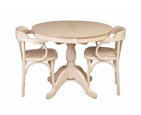 Стол обеденный Лилия-0090 (беленый дуб), изображение 4 | Интернет магазин мебели и декора LifeDekor