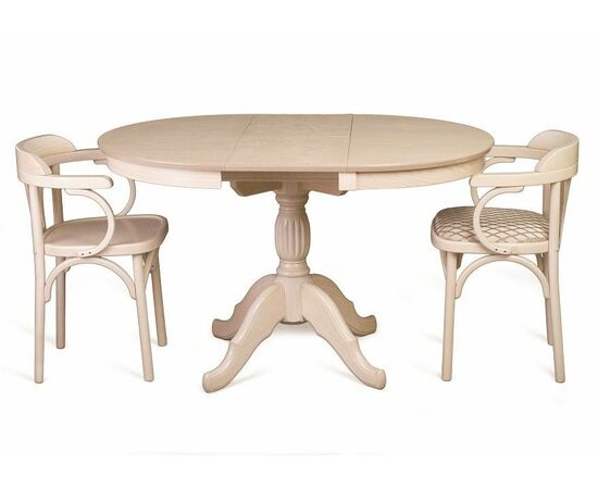 Стол обеденный Лилия-0090 (беленый дуб), изображение 5 | Интернет магазин мебели и декора LifeDekor