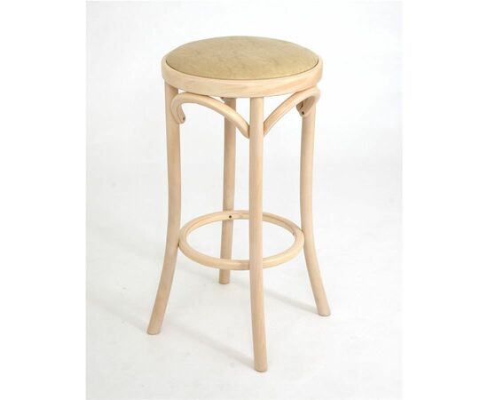 Табурет барный 650 Венский мягкий (беленый дуб, экокожа бежевая) | Интернет магазин мебели и декора LifeDekor