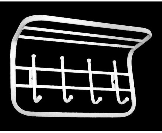 Вешалка настенная ТСП1 (Белый) | Интернет магазин мебели и декора LifeDekor