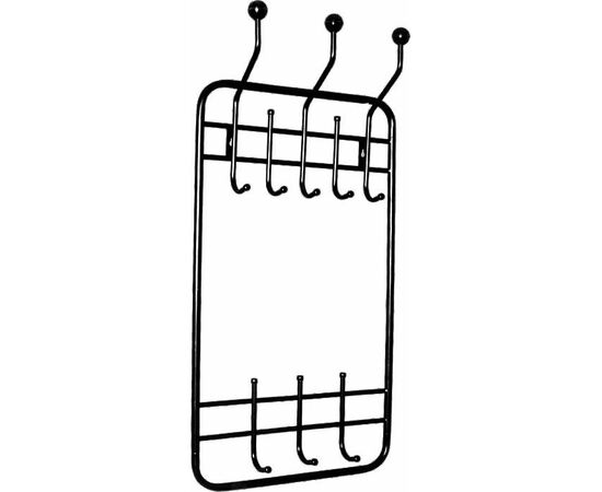 Вешалка настенная ТС-2М (Черный) | Интернет магазин мебели и декора LifeDekor