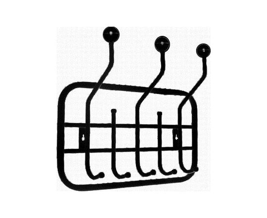 Вешалка настенная ТС-1 (Черный) | Интернет магазин мебели и декора LifeDekor