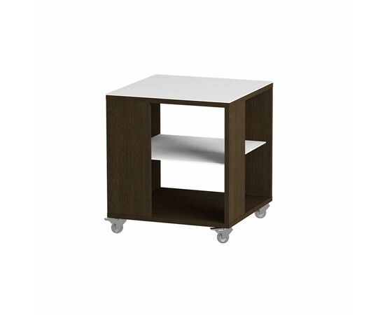 Стол журнальный 732 LS (Венге/Белое стекло) | Интернет магазин мебели и декора LifeDekor