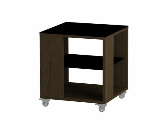 Стол журнальный 732 LS (Венге/Черное стекло) | Интернет магазин мебели и декора LifeDekor