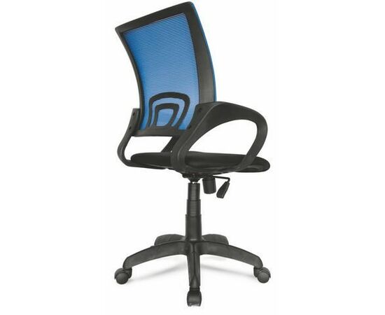 Офисное кресло Формула с синей спинкой из сетки, изображение 3 | Интернет магазин мебели и декора LifeDekor