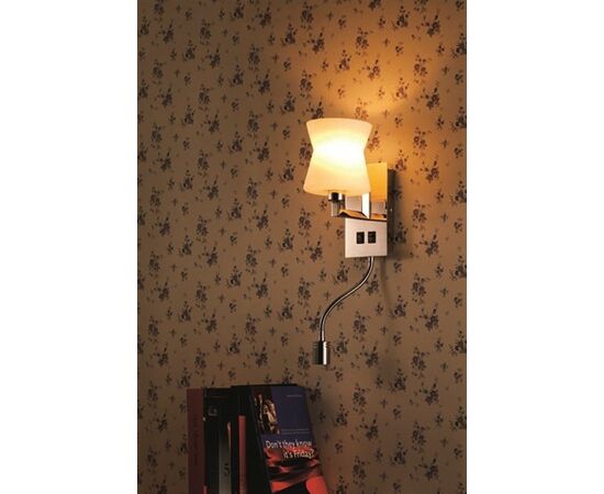 Настенная лампа арт. 1191 (Е14, 1х40W) Белый, изображение 2 | Интернет магазин мебели и декора LifeDekor