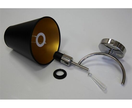 Настенная лампа арт. 1015 (Е14, 1х40W) Черный, изображение 3 | Интернет магазин мебели и декора LifeDekor