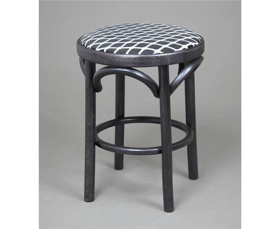 Табурет Венский мягкий (венге, ткань 5 black) | Интернет магазин мебели и декора LifeDekor