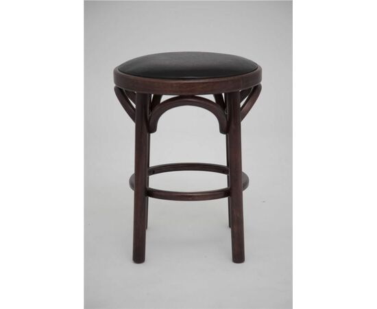 Табурет Венский мягкий (темный тон, экокожа коричневая), изображение 2 | Интернет магазин мебели и декора LifeDekor