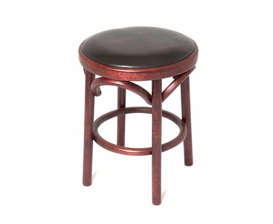 Табурет Венский мягкий (махагон, экокожа), изображение 2 | Интернет магазин мебели и декора LifeDekor