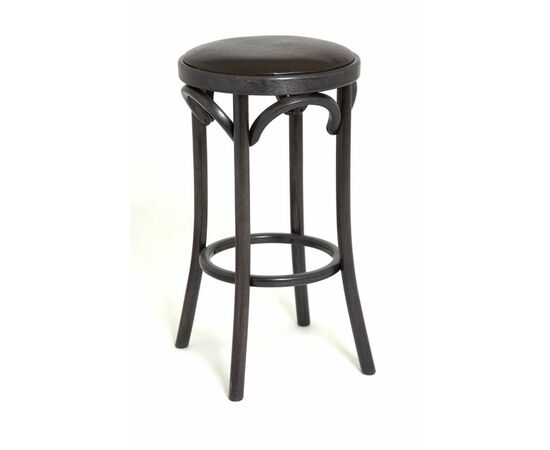 Табурет барный 650 Венский мягкий (венге, экокожа коричневая) | Интернет магазин мебели и декора LifeDekor