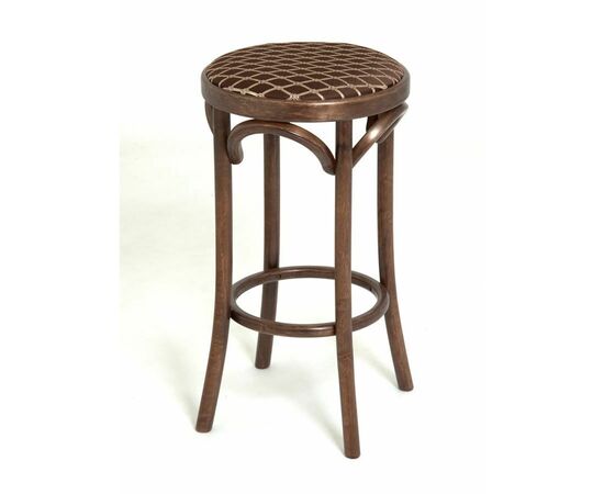 Табурет барный 650 Венский мягкий (темный тон, ткань 3 brown), изображение 2 | Интернет магазин мебели и декора LifeDekor