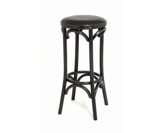 Табурет барный 750 Венский мягкий (венге, экокожа коричневая) | Интернет магазин мебели и декора LifeDekor