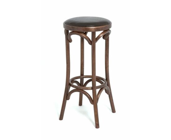 Табурет барный 750 Венский мягкий (темный тон, экокожа коричневая) | Интернет магазин мебели и декора LifeDekor