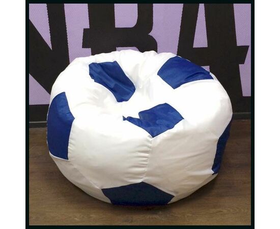 Кресло Мяч Бело-Голубой Оксфорд, изображение 2 | Интернет магазин мебели и декора LifeDekor