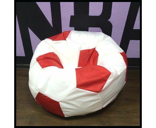 Кресло Мяч бело-красный Оксфорд | Интернет магазин мебели и декора LifeDekor