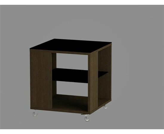 Стол журнальный 732 LS (Венге/Черное стекло), изображение 2 | Интернет магазин мебели и декора LifeDekor