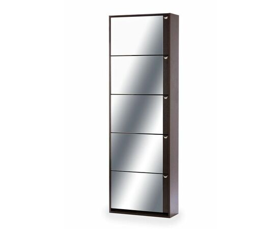 Обувница Комфорт К-5S  (Венге/Зеркало) | Интернет магазин мебели и декора LifeDekor