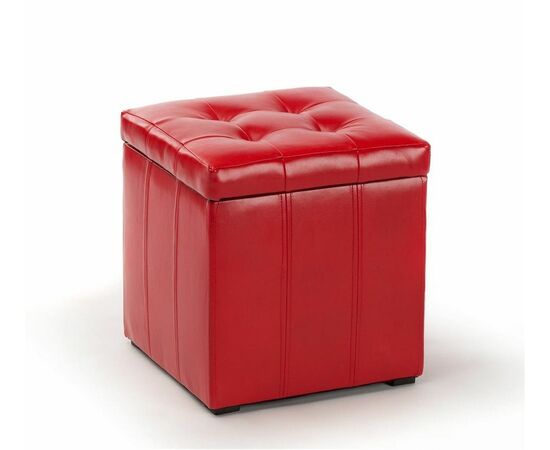 Пуф  ПФ-2 (Парма-2/Красный) | Интернет магазин мебели и декора LifeDekor