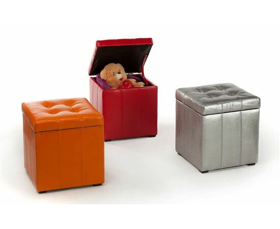 Пуф  ПФ-2 (Парма-2/Красный), изображение 2 | Интернет магазин мебели и декора LifeDekor