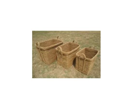 Комплект из 3х плетеных корзин BDH-172 (Джут) | Интернет магазин мебели и декора LifeDekor