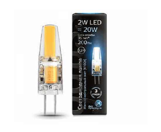 Лампа Gauss LED G4 12V 2W 4100K  (207707202) | Интернет магазин мебели и декора LifeDekor